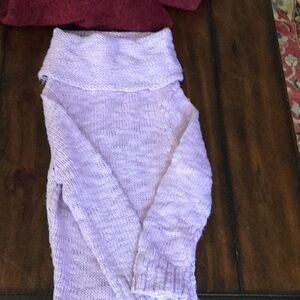 Guess Jeans Cowl Neck Sweater Size S. Lilac.